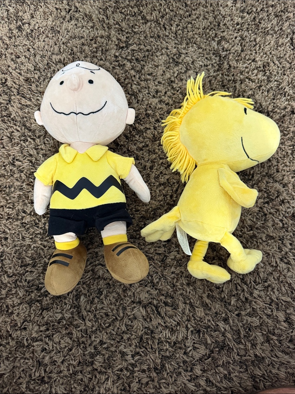 Kohl's Peanuts Charlie Brown & Woodstock Plush Set - Yellow, Black, Brown